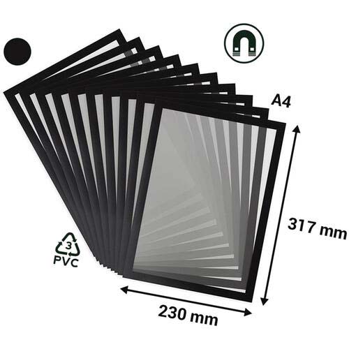 tarifold PVCマグネットフレームA4用 10枚入り ブラック 195237