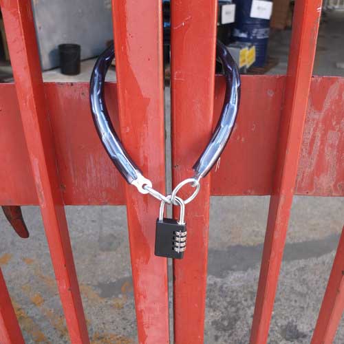 SOL 南京錠 チェーン&パドロックダイヤル錠タイプ600mm 3190-40S