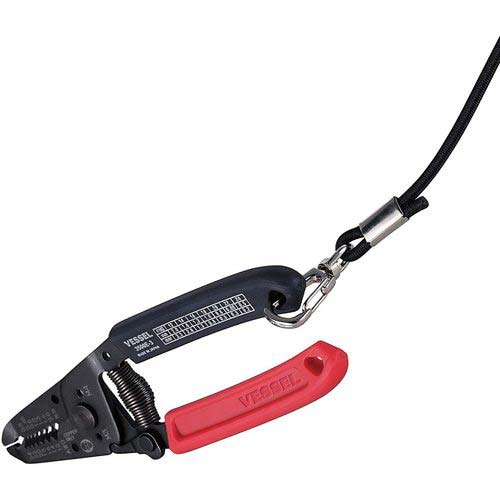 VESSEL ワイヤーストリッパーねじカッター付 No.3500E-3(単線・より線用) 3500E-3