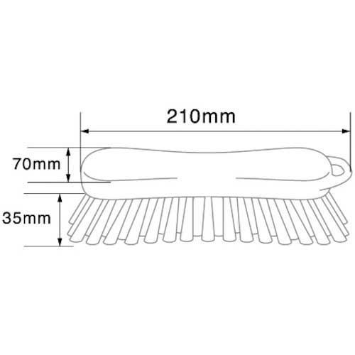 BURRTEC バーキュートプラスハンドスクラブブラシ 黄 BCP-SBY HACCAP対応 69150634