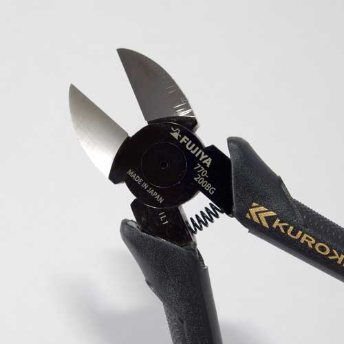 フジ矢 電工名人強力ニッパ(ラウンド刃・黒金) 770-200BG