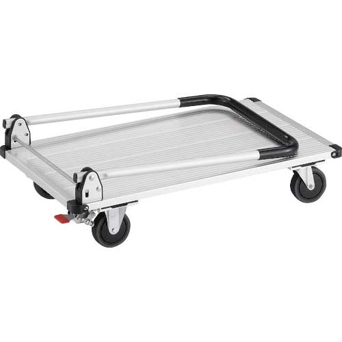TRUSCO アルミ台車 アルパカート 省音 折りたたみ 800×480mm ストッパー付 AL21-0848S