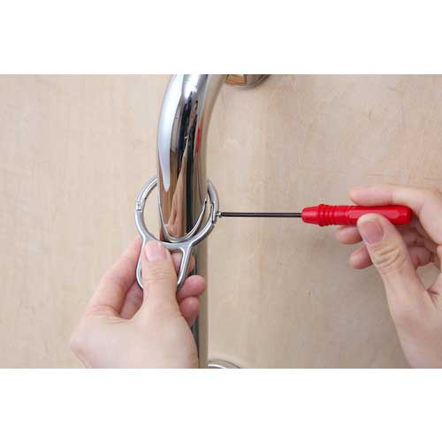 水本 ステンレス パイプキャッチ 線径6mm 内径65mm (1個入) B-2696