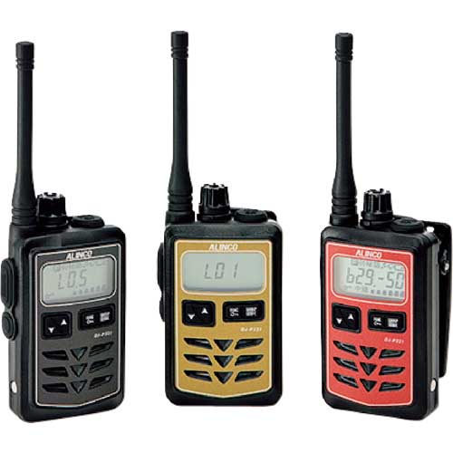 ALINCO 特定小電力トランシーバー ブラック ロングアンテナ DJP321BL