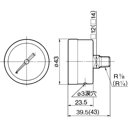 SMC 圧力計 G43-10-02