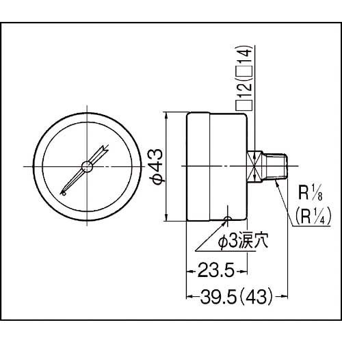 SMC 圧力計 GP46-10-02L5