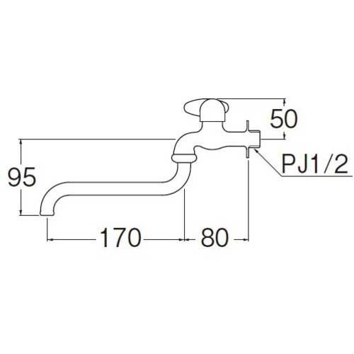 SANEI ミニセラ自在水栓 JA105-13