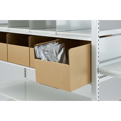 【廃番】TRUSCO スチールラック K1型抗菌塗装高密度収納棚 ビンBOX仕切り板 H325用 K1-BNBP