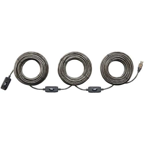 SANWA 30m延長USBアクティブリピーターケーブル KB-USB-R230