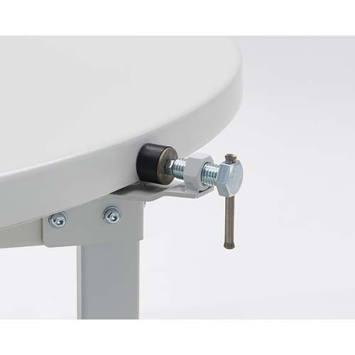 TRUSCO LC型大型回転台ストッパー付 Φ860XH500 ゴムマット張り 脚付 LC9080GS-K5