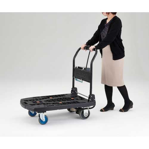 TRUSCO カルティオビッグ 折畳 900X600 黒 MPK906BK [MPK-906-BK][r20][s9-831] トラスコ中山 TRUSCO 樹脂台車 カルティオビッグ 折畳 900X600