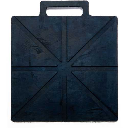 TRUSCO ゴム製アウトリガーベース 350×400 ORB-R350