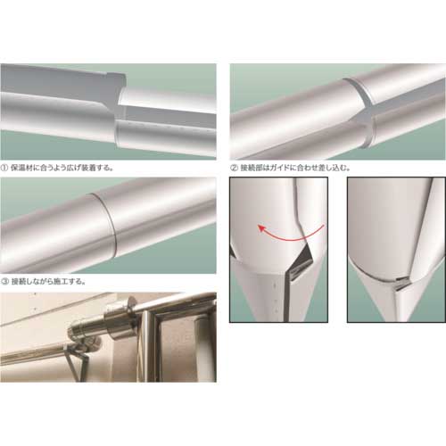 TKCP ラッキングカバーガルバ25AX20 PIPECOVER GL25AX20