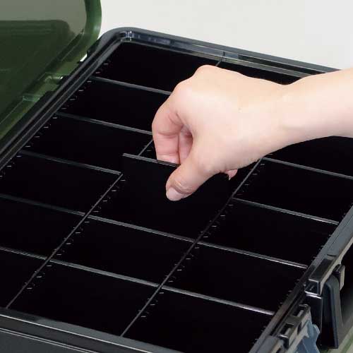 JEJアステージ パーツストッカーブラックグリーン PS-400 PS400X