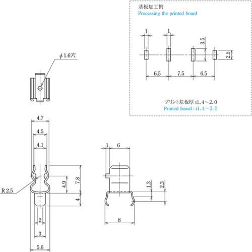 TRUSCO ヒューズクリップ 5.2φ(10個入り) T4036P