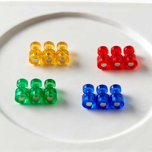 TRUSCO カラーマグネットピン 緑 100個入り TMPC100-GN