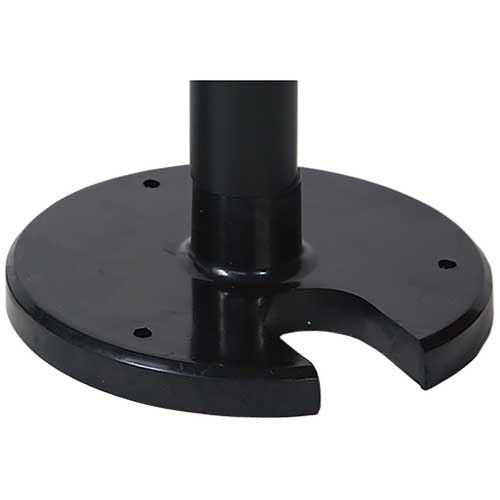 TRUSCO やわらかPUポール イエロー・ブラック 88cm アンカー穴10mm付 屋内外型タイプ TPP-05A