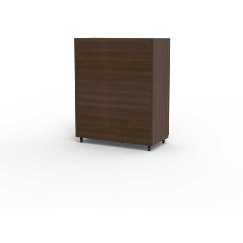 TRUSCO 木製パーソナルロッカー 2列3段 6人用 ウォールナット WPL1290-WN