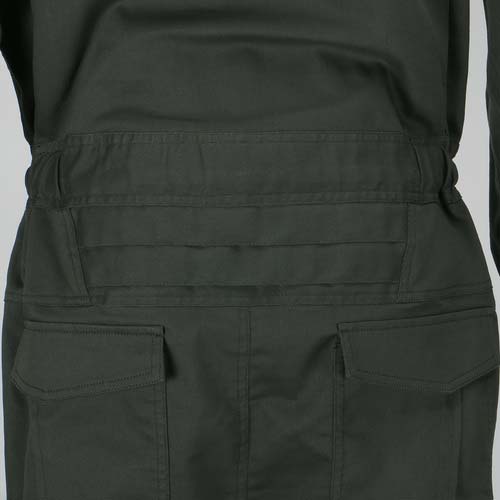 【廃番】カジメイク T/Cストレッチつなぎ ネイビー M 6776-55-M