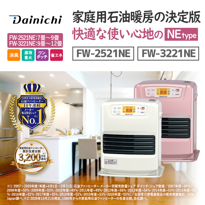 DAINICHI ダイニチ　FW-2521NE(W) WHITE