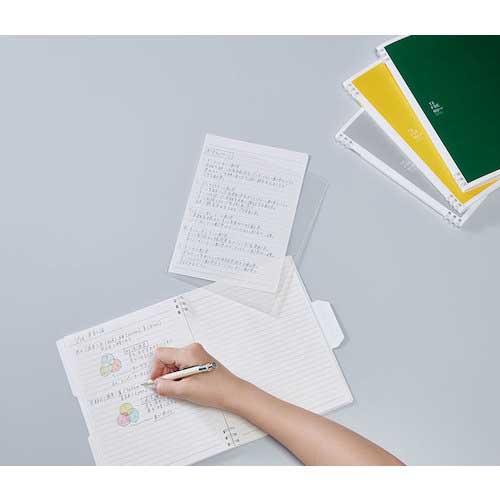 KING JIM ダブルリングノート テフレーヌ フラップ A5変形 黄 9804TE-Y