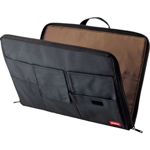 LIHIT インナーバッグ A4バッグインバッグ(ワイドタイプ) ブラック A7559-24