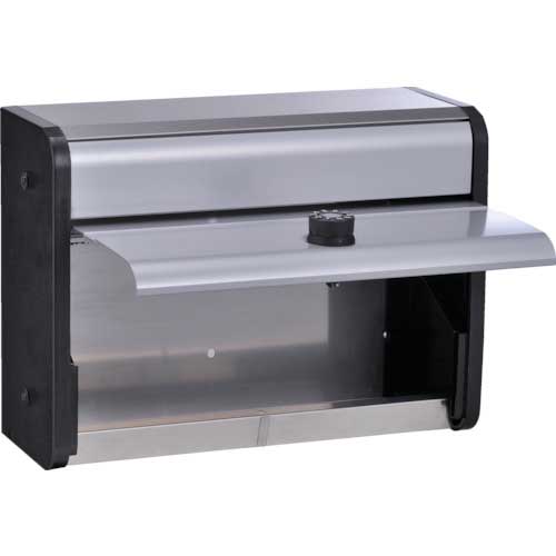 DAIKEN ステンレス集合郵便受ポステック 静音ダイヤル錠 前入前出シルバー CSP-106DS