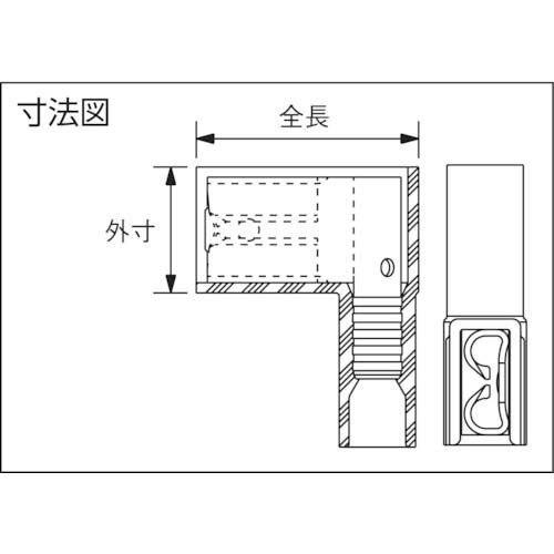 PANDUIT ライトアングルメス型ディスコネクト ナイロン絶縁タイプ ファネル挿入 DNFR14-206B-L