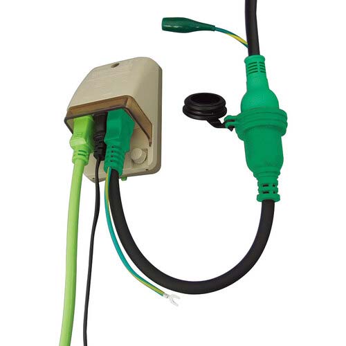 NICHIDO 住宅設備防雨コンセント用アダプター 住宅変換コード HCC-04W