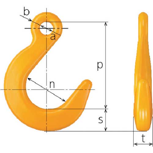 KITO チェンスリング カナグ部材(アイタイプ) ファンドリフックHSF 基本使用荷重1.1t HSF06