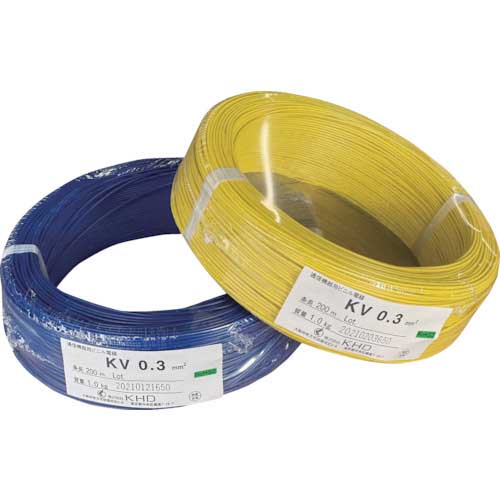 KHD KV0.3 青 200m KV0.3SQ-02-200Mの通販｜現場市場