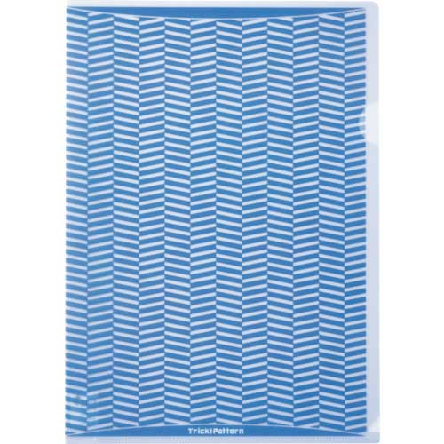 HISAGO 抗菌トリック!クリアフォルダ A4 ライトブルー OP2462