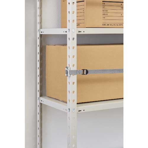 KING JIM 防災用品 収納棚につける落下防止ベルト 対象物重量100kg 耐震度震度6強相当 RB1200