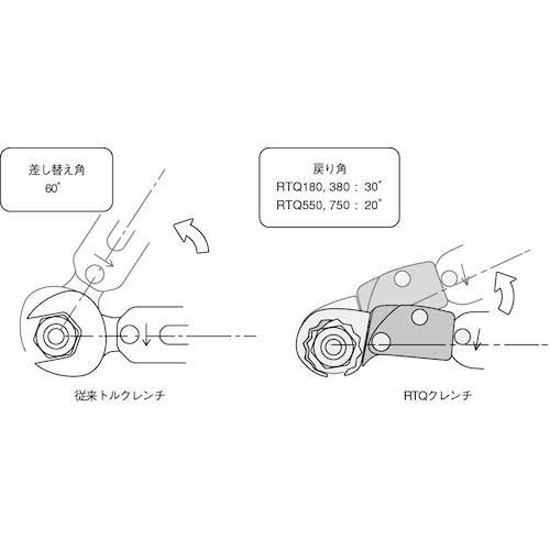 BBK ラチェットトルクレンチ2本セット(RTQ-180 380) RTQS