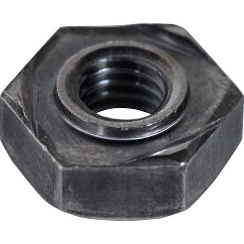TRUSCO 六角溶接ナット 1A スチール生地 M8(15×7.5) パイロット付 100個入 ヘキサゴンパック S097-0008