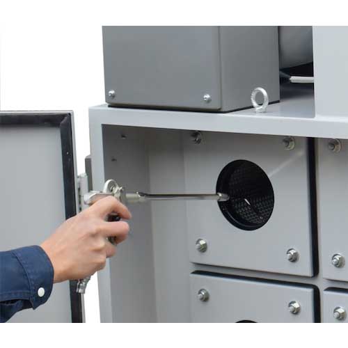 淀川電機 溶接ヒューム用 集塵機(手動エアブロー除塵) SET 三相200V(0.75kW・IE3) SET75P-SV