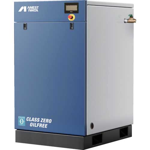 アネスト岩田 オイルフリースクロールコンプレッサ EGシリーズ (オイルフリー) ドライヤなし 50Hz モーター出力7.4kW SLP-75EGM5