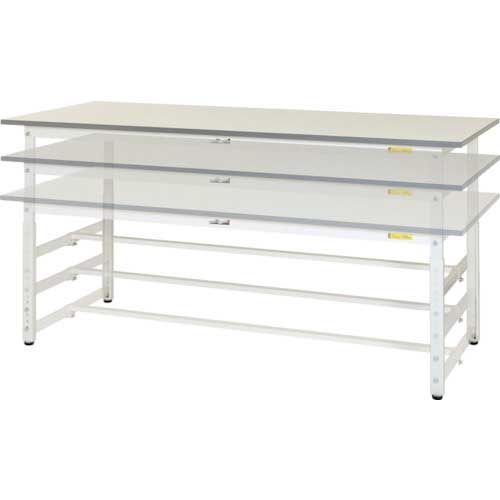 ヤマテック 軽量作業台 ワークテーブル150シリーズ高さ調整タイプW1800×D900×H600〜900 SUPA-1890-WW