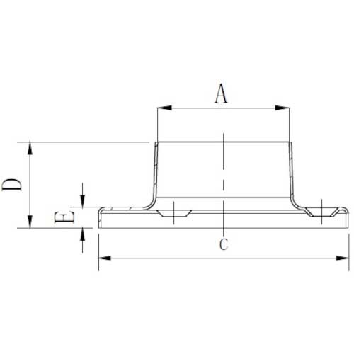 TRUSCO オールステンレスソケット25mm(ネジ止め付)2個入 TABCS-25