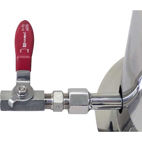 【廃番】ユニコントロールズ ステンレス圧力容器 20L 液面計付 TB21D-LG-TSK