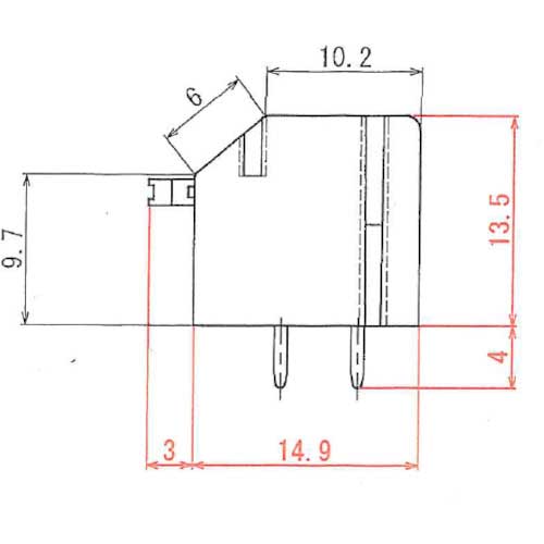 TRUSCO プリント基板用ねじなし端子台 3P TF6019-3P