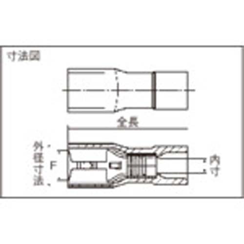 ニチフ 差込形接続端子 (1袋(個)=100個入) TMEDN 480520-FA-BCL