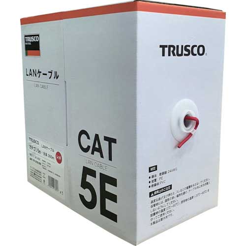 TRUSCO LANケーブル カテゴリ5e 100m 黒 TUTP-CAT5E-100BK