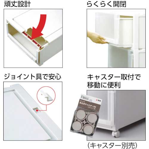 TENMA フィッツユニットケース 4025 カプチーノ 400×550×250 110001245