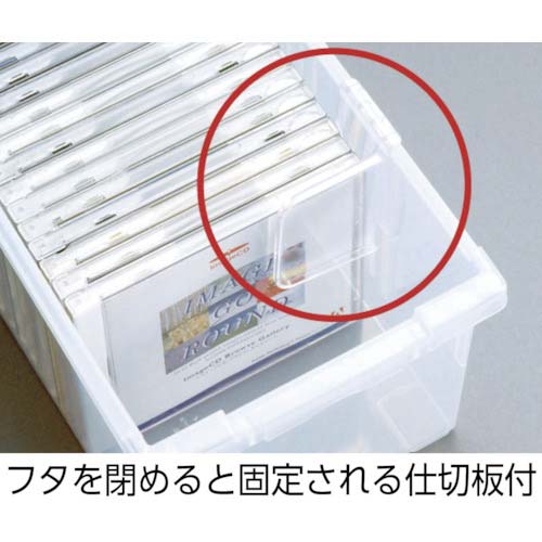 TENMA DVDいれと庫 ライト クリア 175×300×210 110005781