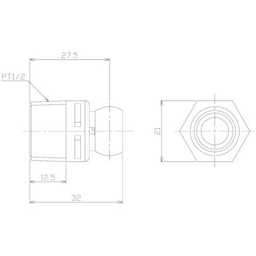 NIKKI クーラントシステム3/8 コネクター PT1/2 (2個入) 83036(2)