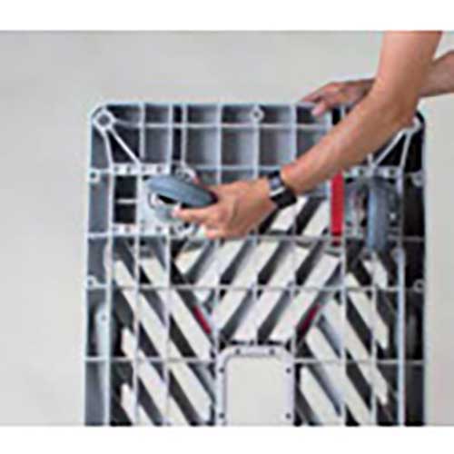 【廃番】ダンディ プラスチック台車 ダンディXシリーズ タイプXL 4輪自在タイプ フラット式 W740×D465 XL-F4