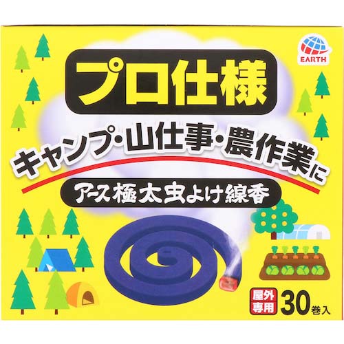 アース アース極太虫よけ線香 30巻函入 028211