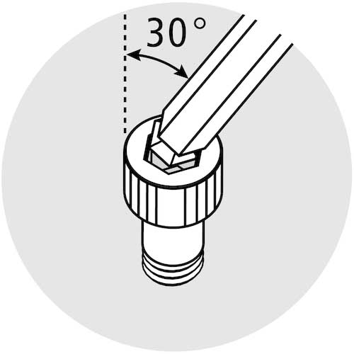 PBスイスツールズ ボール付六角棒レンチ 対辺寸法8 全長112(日本語パック入り) 212-8-J
