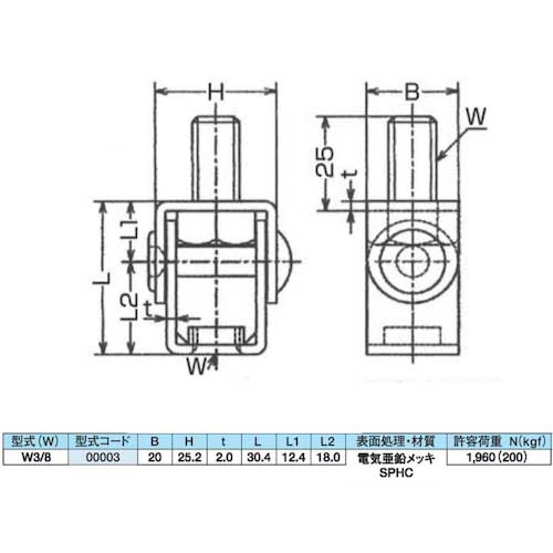 DAIDOHANT テーパーメイト (C型鋼・H型鋼) (W)25.2x(H)53.4mm 10102817